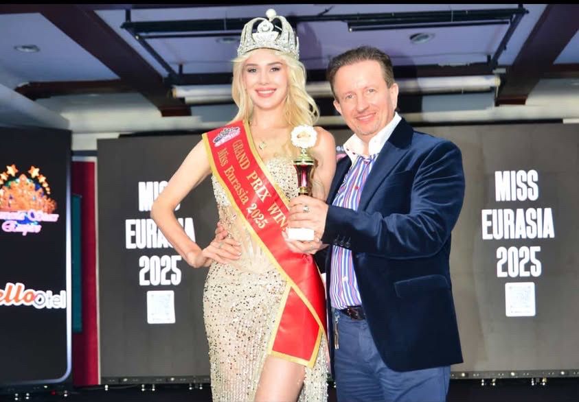 Miss Eurasia 2025 Tacı, İstanbul’da Yaşayan Odessa Güzeli Maria Tetievskaya’nın Oldu!