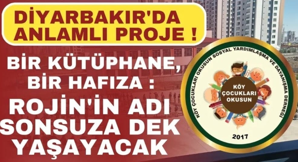 Köy çocukları okusun derneği Diyarbakır’da kütüpane yaptırdı.