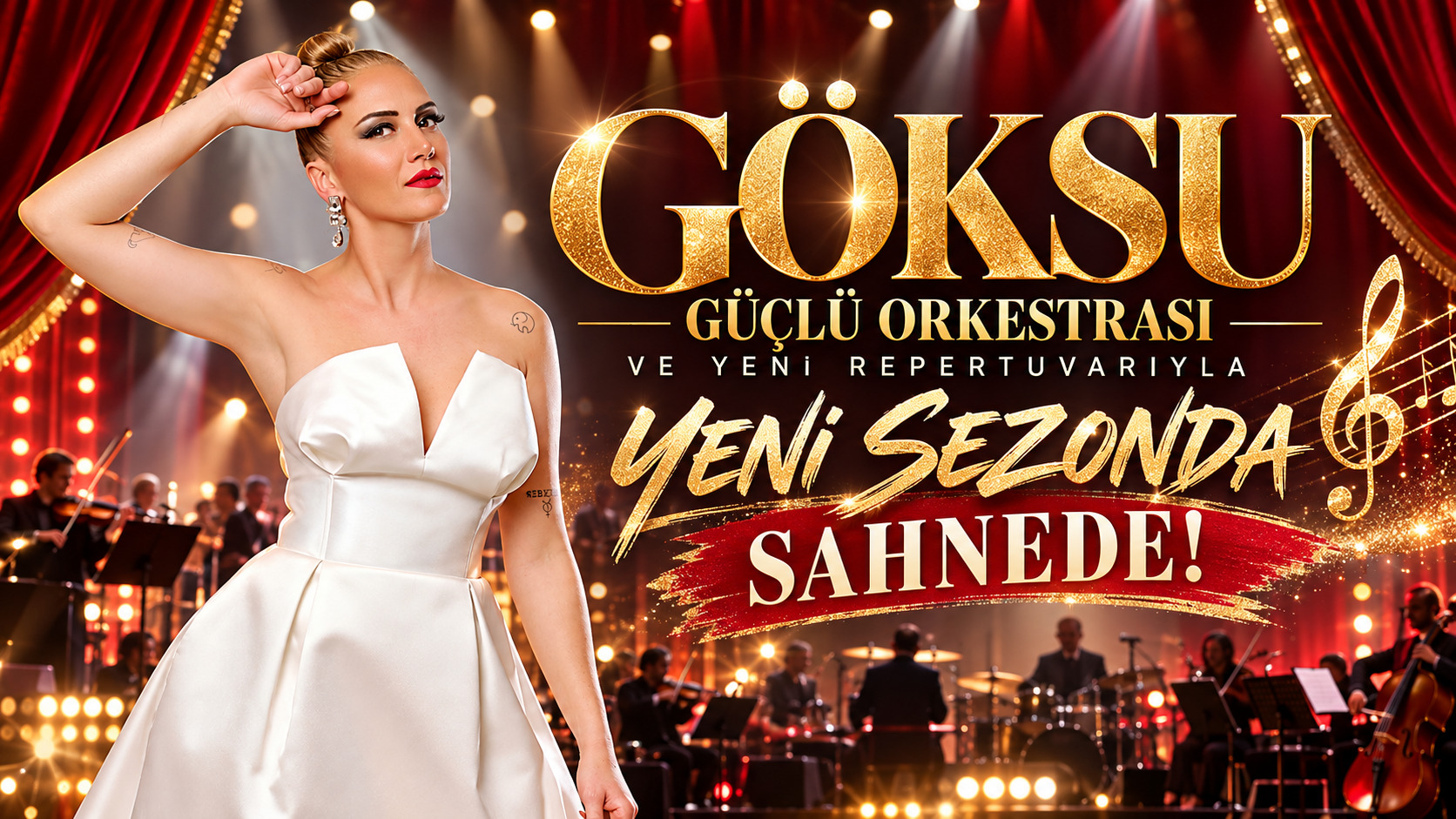 GÖKSU,GÜÇLÜ ORKESTRASI VE YENİ REPERTUVARIYLA YENİ SEZONDA SAHNEDE!