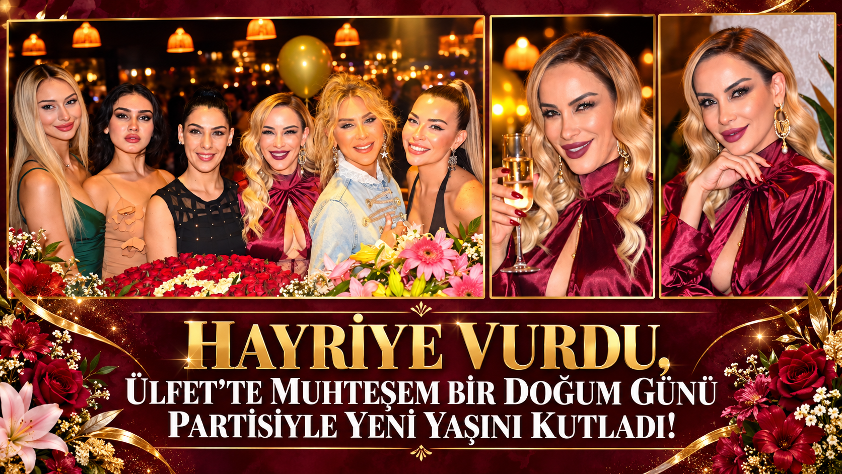 HAYRİYE VURDU, ÜLFET’TE MUHTEŞEM BİR DOĞUM GÜNÜ PARTİSİYLE YENİ YAŞINI KUTLADI!